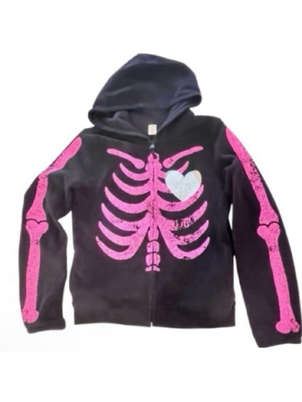 Old Navy-Kids Skeleton Full
Zipper Fleece Size: 14